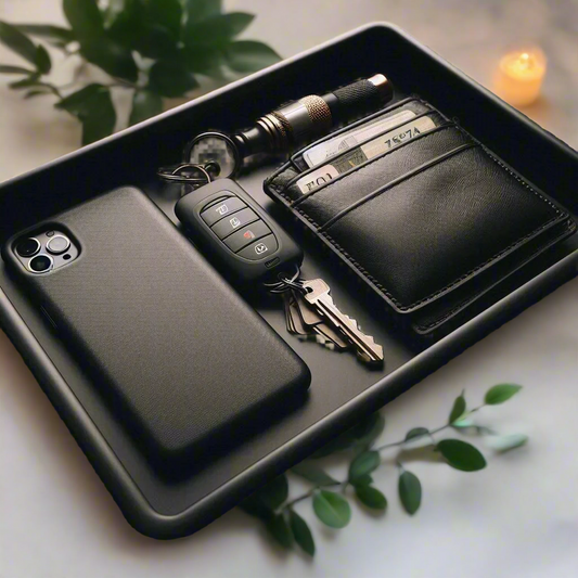🗝️ Key, Coin & Wallet Tray – Spacious Catch-All Tray for Daily Essentials 3D Printed In Multiple Color Options 🔑