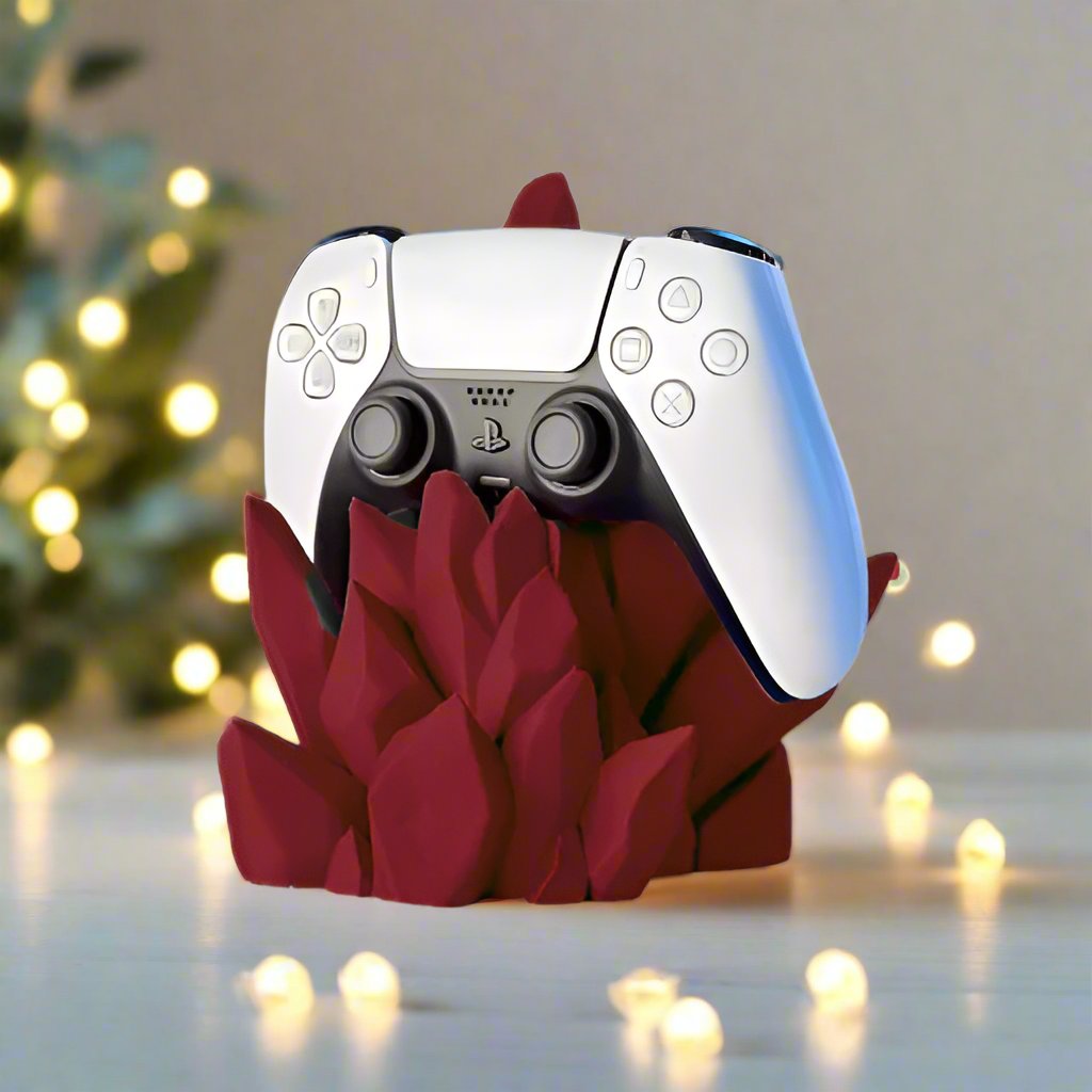 🌊 Modern Wave Controller Stand – Sleek & Functional Organizer 3D Printed In Multiple Color Options🎮