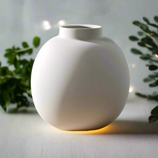 🌸 Sleek Modern Round Vase – Minimalist Elegance for Every Space3D Printed In Multiple Color Options