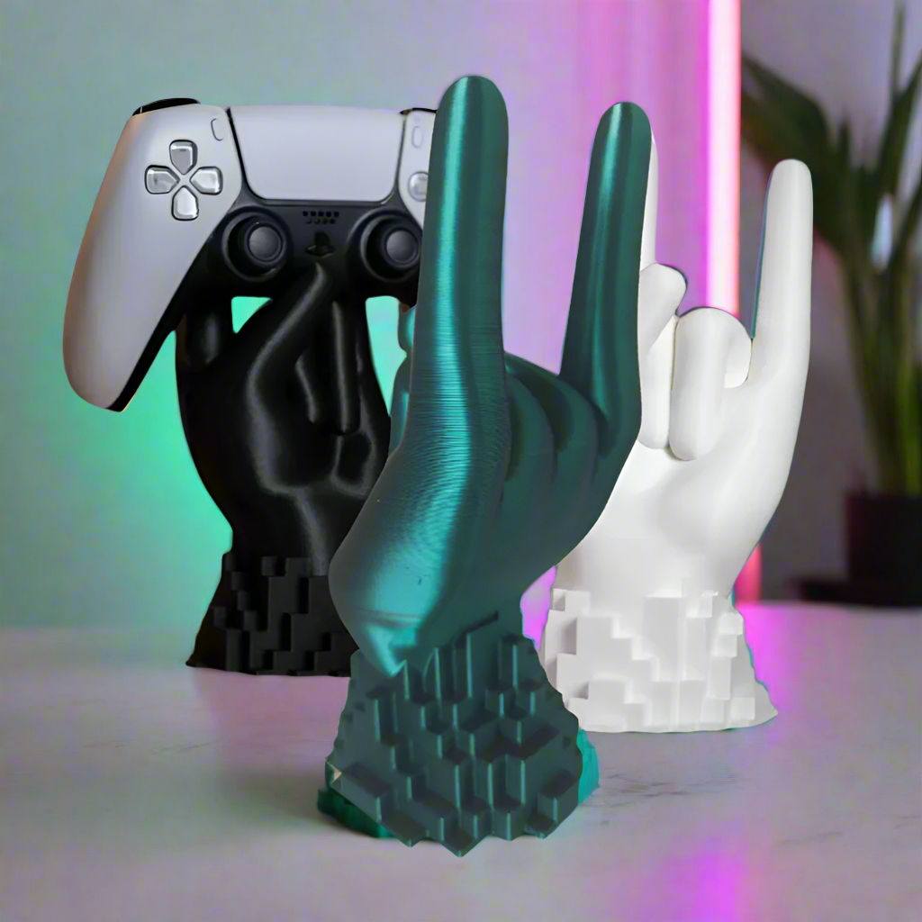 🎮 Controller Stand MK.I – Stylish Holder for PS5, Xbx, & Switch Pro & Others 3D Printed In Multiple Color Options 🎮