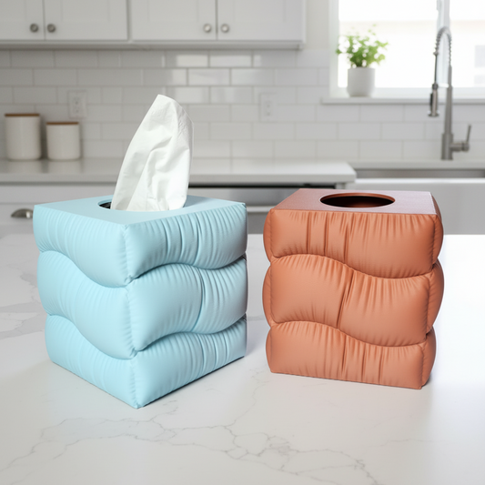 Cloud Tissue Box Cover | Whimsical Home Decor | 3D Printed In Multiple Color Options