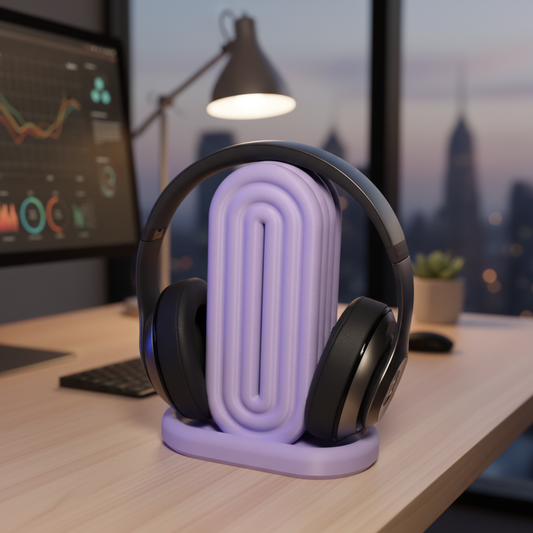 Rainbow Headphone Holder | Desk & Wall Mount | 3D Printed In Multiple Color Options