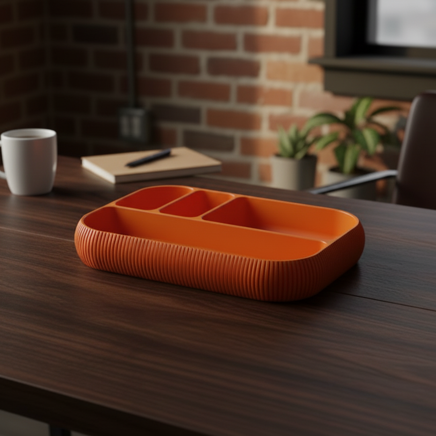 💎 Desk Organizer Tray: Command Your Clutter, Own Your Day! | 3D Printed In Multiple Color Options