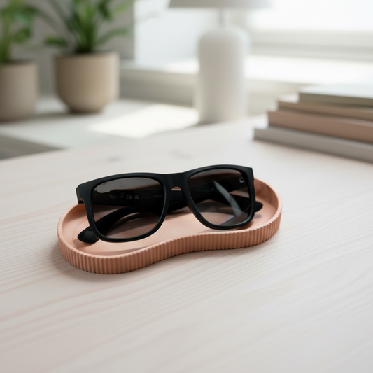 👓 Stylish 3D Printed Eyeglass Tray – Desk & Nightstand Organizer | 3D Printed In Multiple Color Options