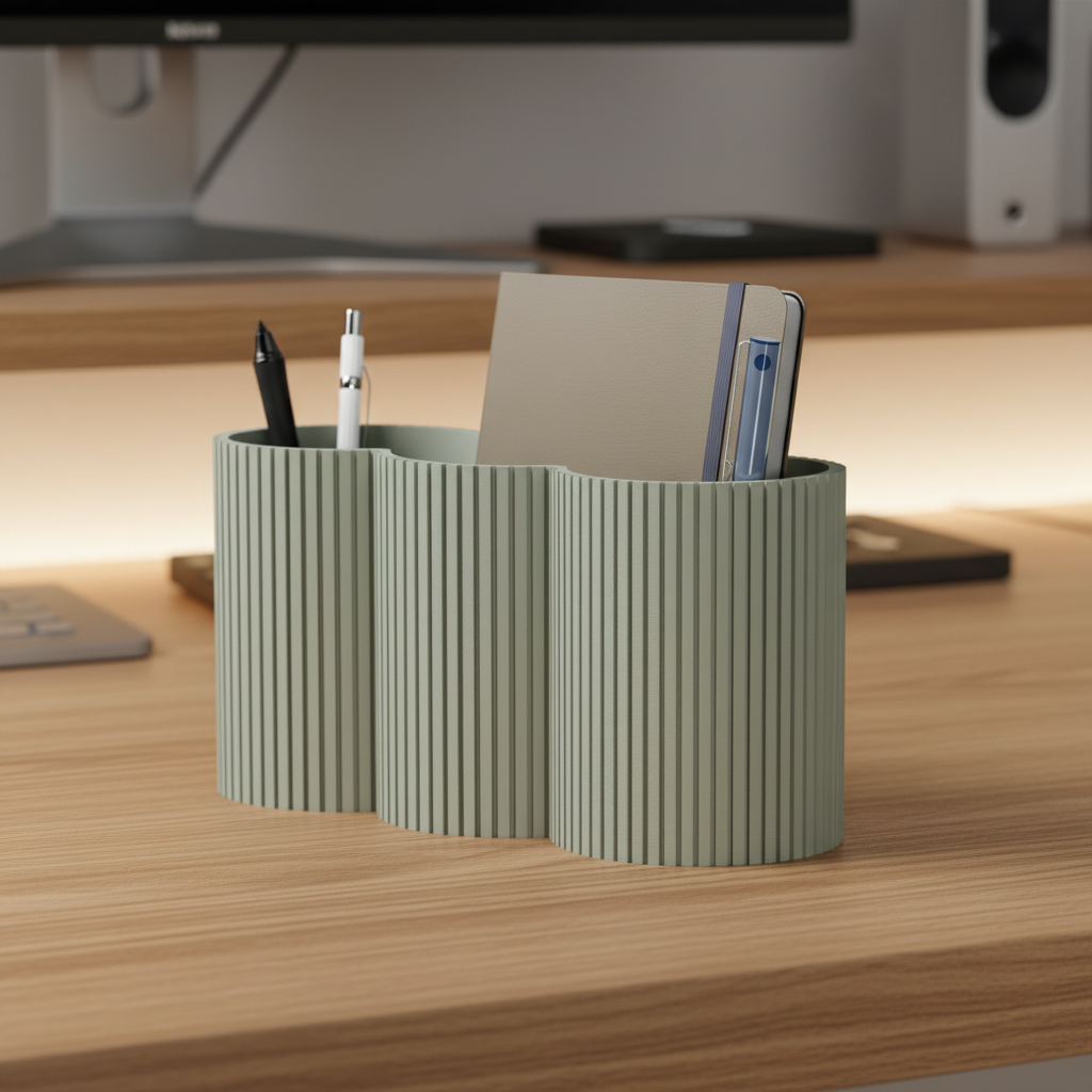 ✨ LOOP Pen Holder: Eco-Chic Desk Organizer - Many Colors! | 3D Printed In Multiple Color Options