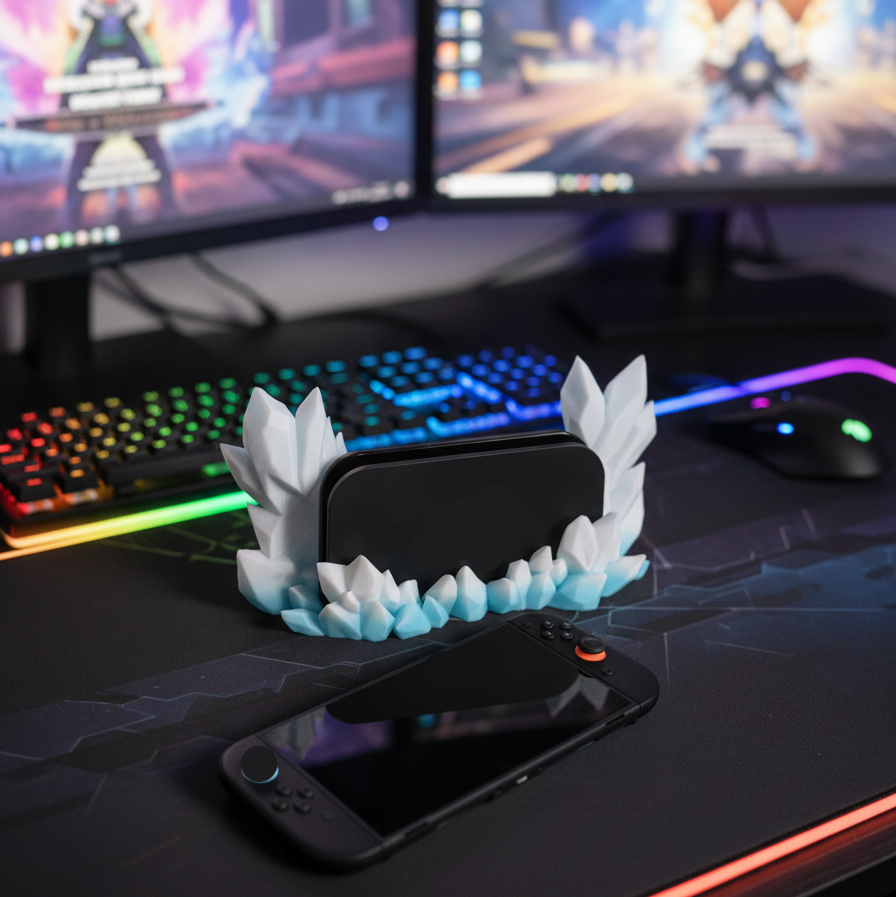 💎 Crystal Dock Stand for Switch 2 - Epic Setup Upgrade! | 3D Printed In Multiple Color Options