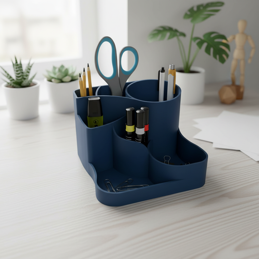 ✨ Declutter Your Desk: 7-Compartment Minimalist Organizer | 3D Printed In Multiple Color Options