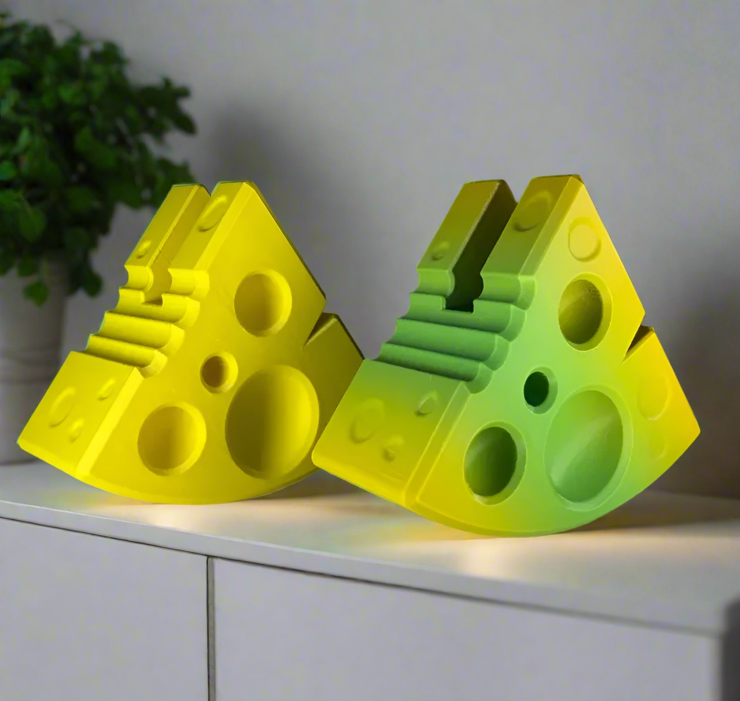 🧀 Cheese Switch Stand – A Fun & Functional Accessory 3D Printed In Multiple Color Options🎮