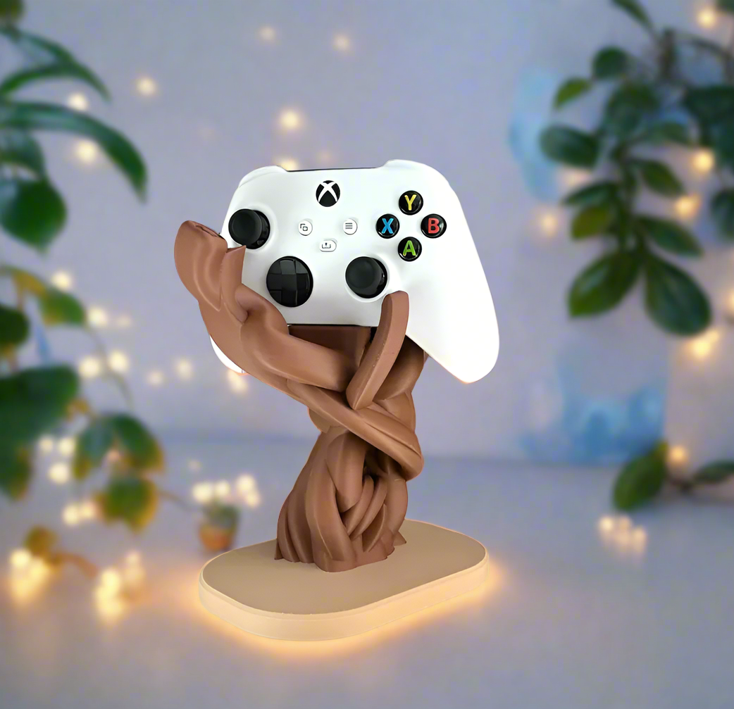 🌳 Elf Tree Gaming Stand Universal – Enchanting Holder for Xbx, PS & More 3D Printed In Multiple Color Options🎮