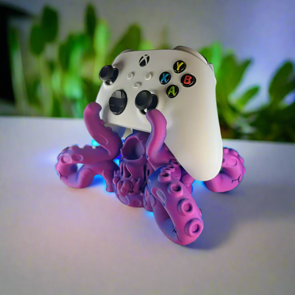 🐙 Kraken Universal Controller Stand – Epic Display for Gamers 3D Printed In Multiple Color Options🎮