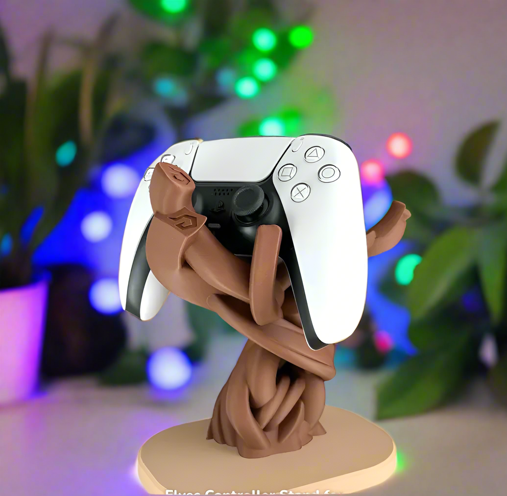 🌳 Elf Tree Gaming Stand Universal – Enchanting Holder for Xbx, PS & More 3D Printed In Multiple Color Options🎮
