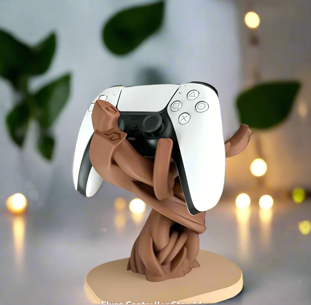 🌳 Elf Tree Gaming Stand Universal – Enchanting Holder for Xbx, PS & More 3D Printed In Multiple Color Options🎮