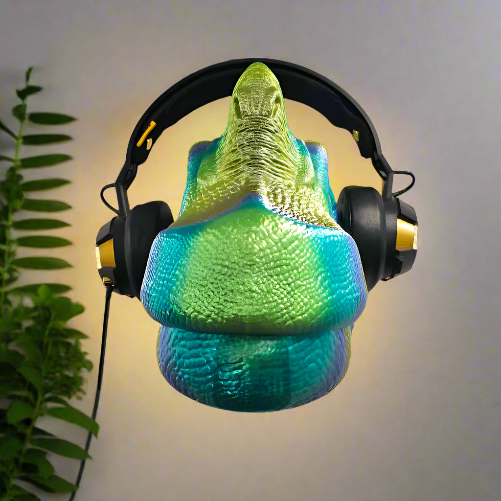 🦕 Meet Your Brachiosaurus Headphones Holder – Roar into Style! Fierce & Functional Decor  3D Printed In Multiple Color Options🎧