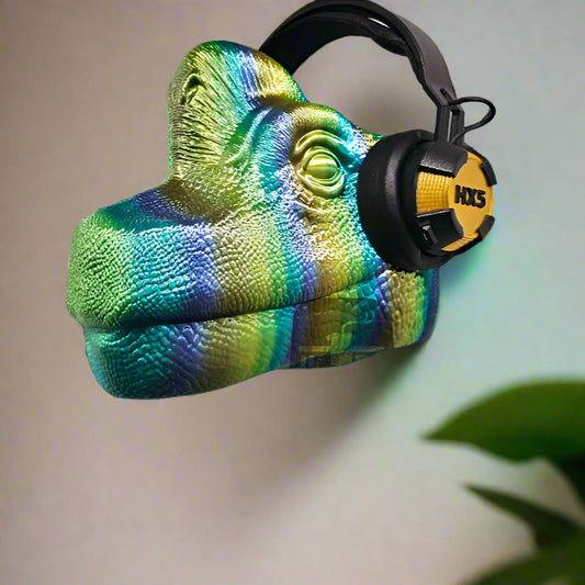🦕 Meet Your Brachiosaurus Headphones Holder – Roar into Style! Fierce & Functional Decor  3D Printed In Multiple Color Options🎧