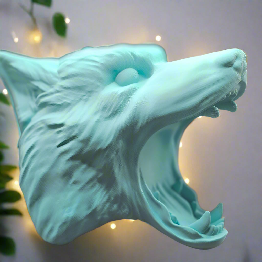 🐺 WOLF HEAD CONTROLLER HOLDER – Wall Mount Edition | Gaming Shrine 3D Printed In Multiple Color Options🎮🎧