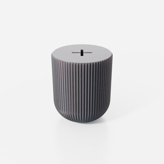 Modern Ribbed Piggy Bank | Minimalist Design | Customizable | 50+ Colors | 3D Printed