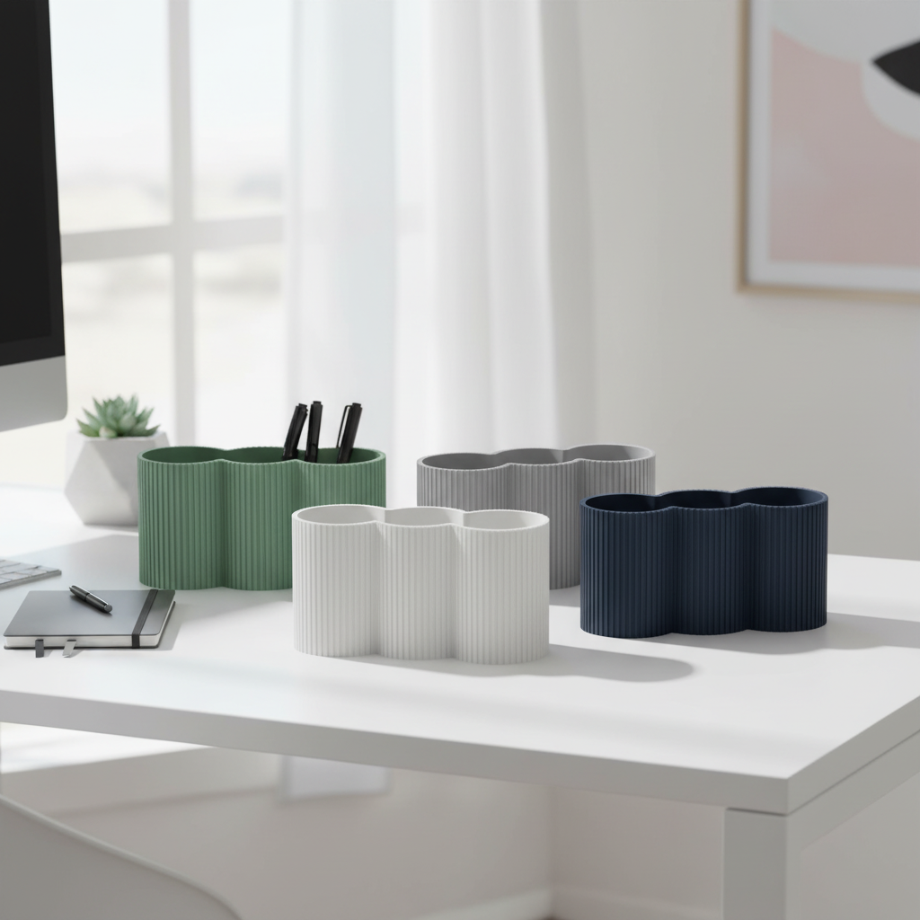 ✨ LOOP Pen Holder: Eco-Chic Desk Organizer - Many Colors! | 3D Printed In Multiple Color Options
