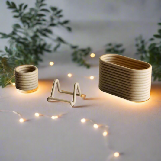 🗂️ Trio Desktop Organizer – Sleek Nesting Containers for Stylish Storage 3D Printed In Multiple Color Options✏️
