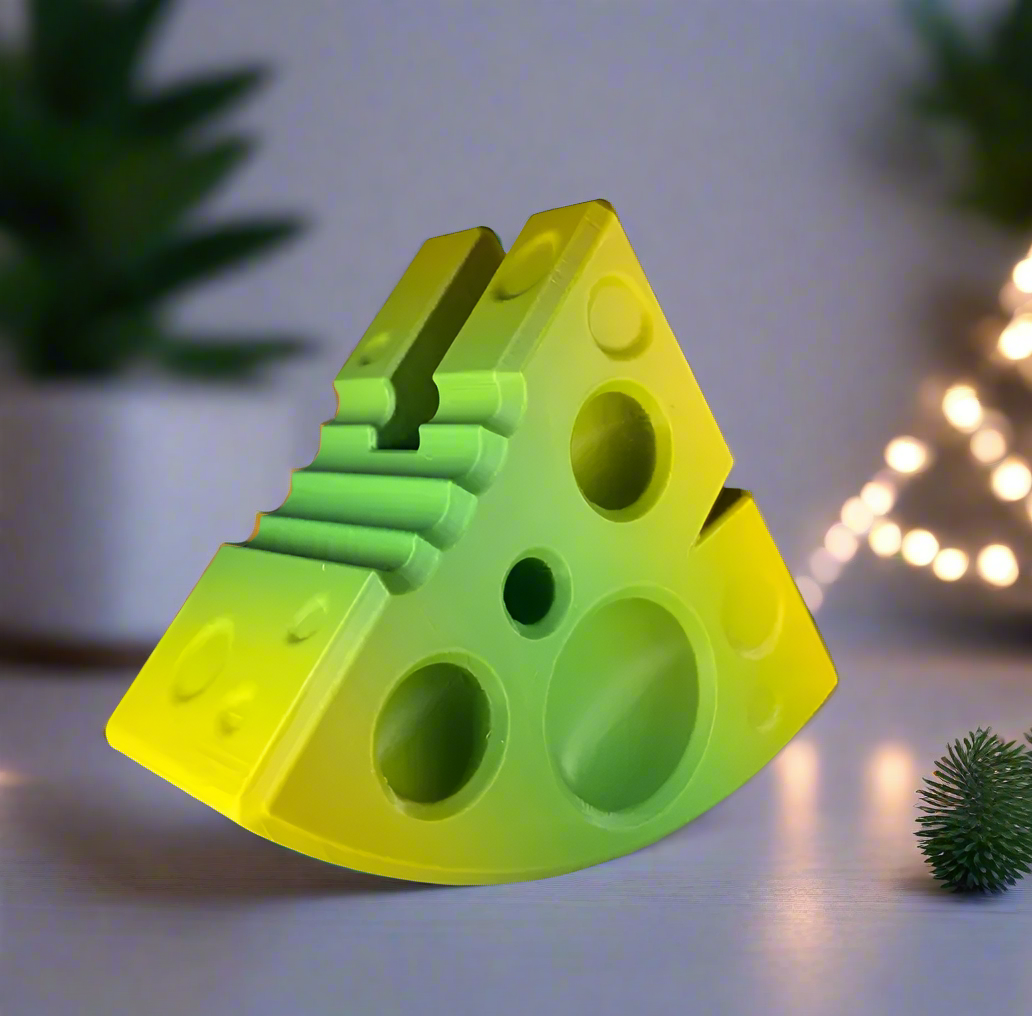 🧀 Cheese Switch Stand – A Fun & Functional Accessory 3D Printed In Multiple Color Options🎮