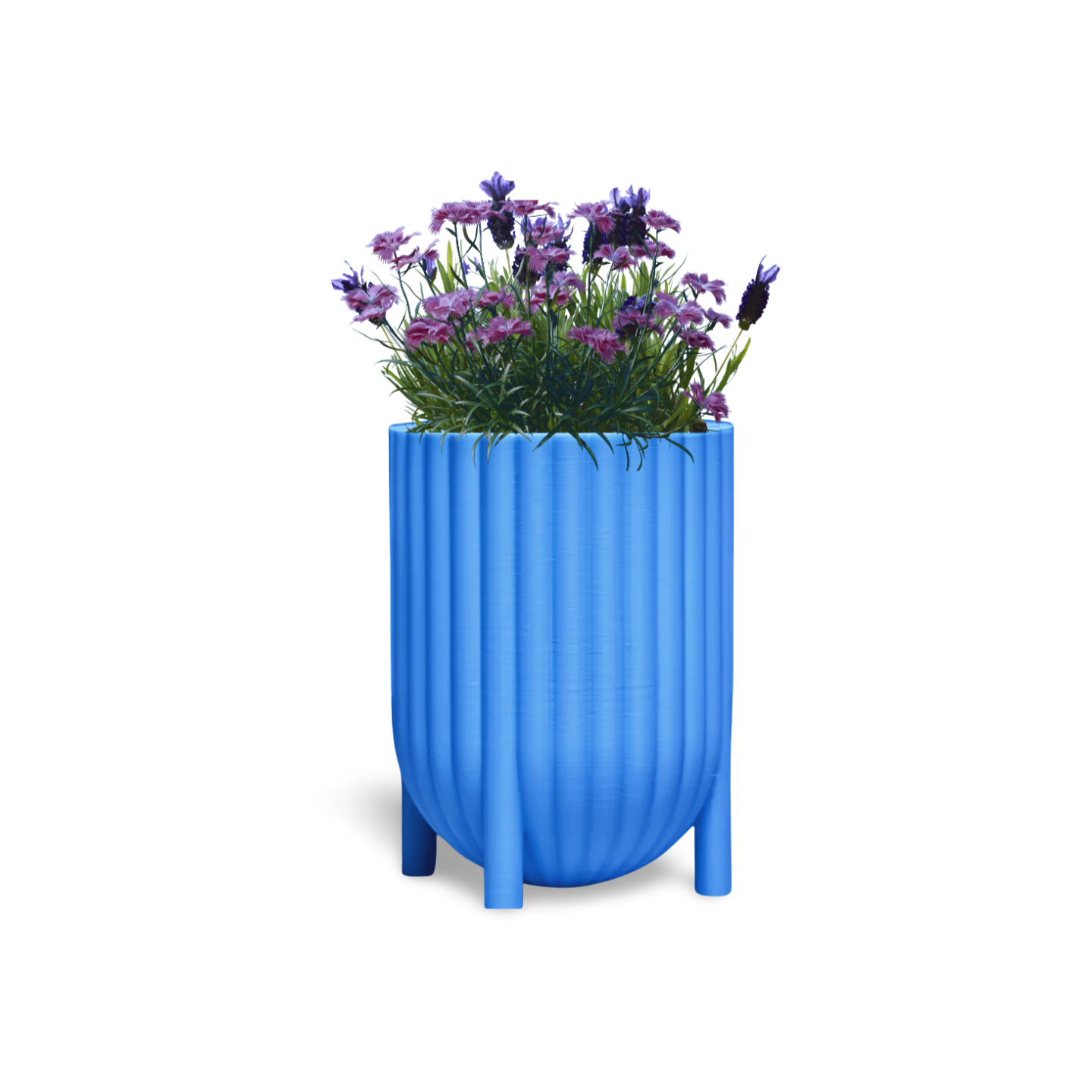 🌿 Large Ribbed Planter – Stylish & Functional for Your Favorite Plants | Customizable | 50+ Colors | 3D Printed